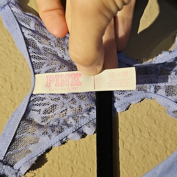 Victoria's Secret PINK Lavender Lace Bralette Size Medium - Picture 2 of 3